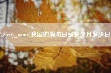 垦利我国的消防日是多少月多少日