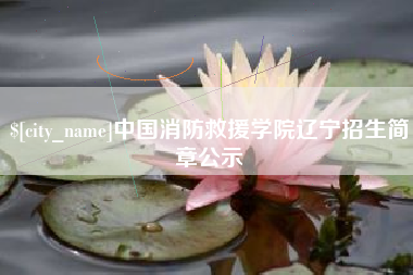 垦利中国消防救援学院辽宁招生简章公示