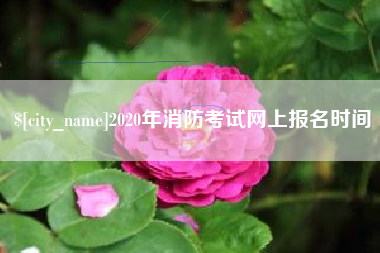 垦利2020年消防考试网上报名时间