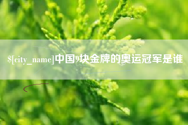 垦利中国9块金牌的奥运冠军是谁