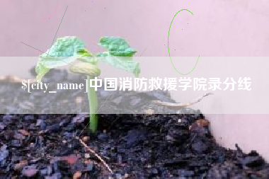 垦利中国消防救援学院录分线