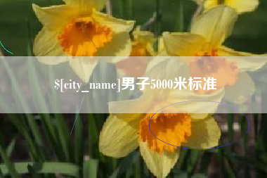 垦利男子5000米标准