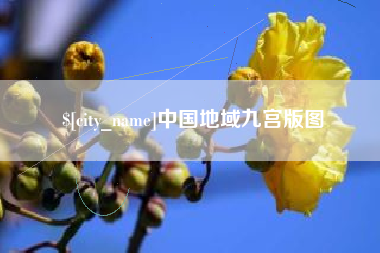垦利中国地域九宫版图