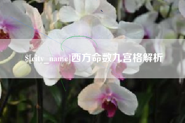 垦利西方命数九宫格解析