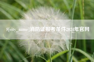 垦利消防证报考条件2024年官网
