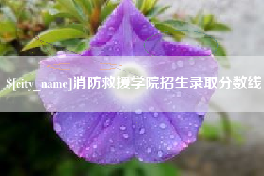 垦利消防救援学院招生录取分数线