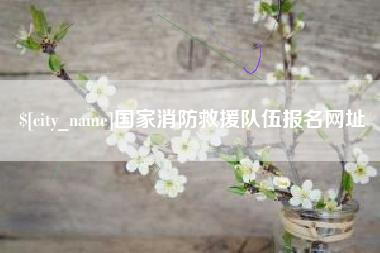 垦利国家消防救援队伍报名网址