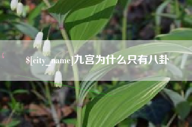 垦利九宫为什么只有八卦