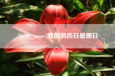 垦利我国消防日是哪日