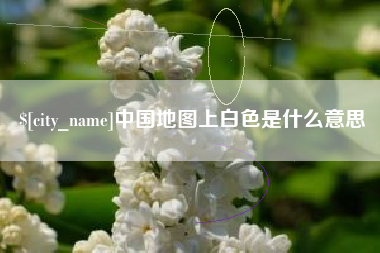 垦利中国地图上白色是什么意思
