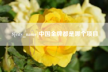 垦利中国金牌都是哪个项目