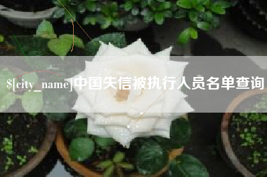 垦利中国失信被执行人员名单查询