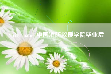 垦利中国消防救援学院毕业后
