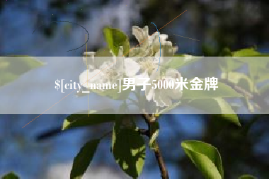 垦利男子5000米金牌
