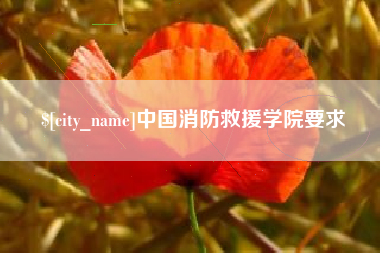 垦利中国消防救援学院要求