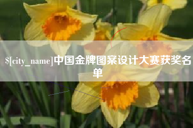 垦利中国金牌图案设计大赛获奖名单