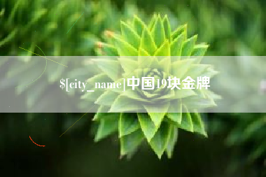 垦利中国19块金牌