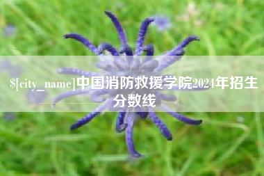 垦利中国消防救援学院2024年招生分数线