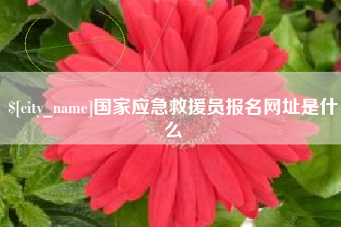 垦利国家应急救援员报名网址是什么