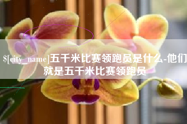 垦利五千米比赛领跑员是什么-他们就是五千米比赛领跑员