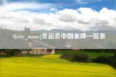 垦利冬运会中国金牌一览表