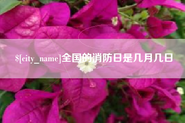 垦利全国的消防日是几月几日