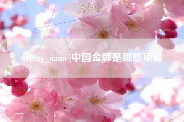 垦利中国金牌是哪些项目
